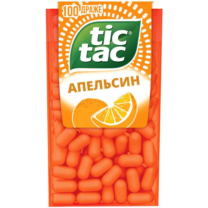 Изображение товара Драже Tic Tac со вкусом апельсина, 49г