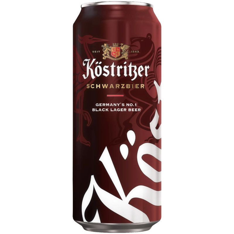 Изображение товара Пиво Kostritzer Schwarzbier тёмное 4,8%, 500мл