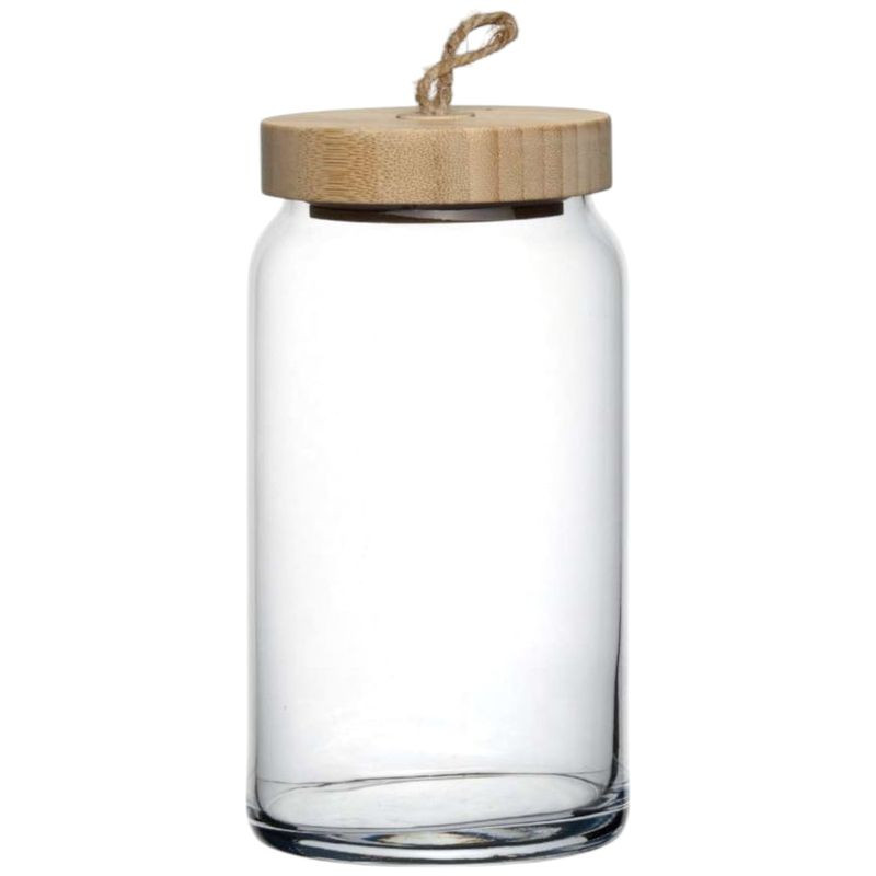 Изображение товара Стеклянная банка Pasabahce Вуди объем 1.13л — герметичная для хранения продуктов