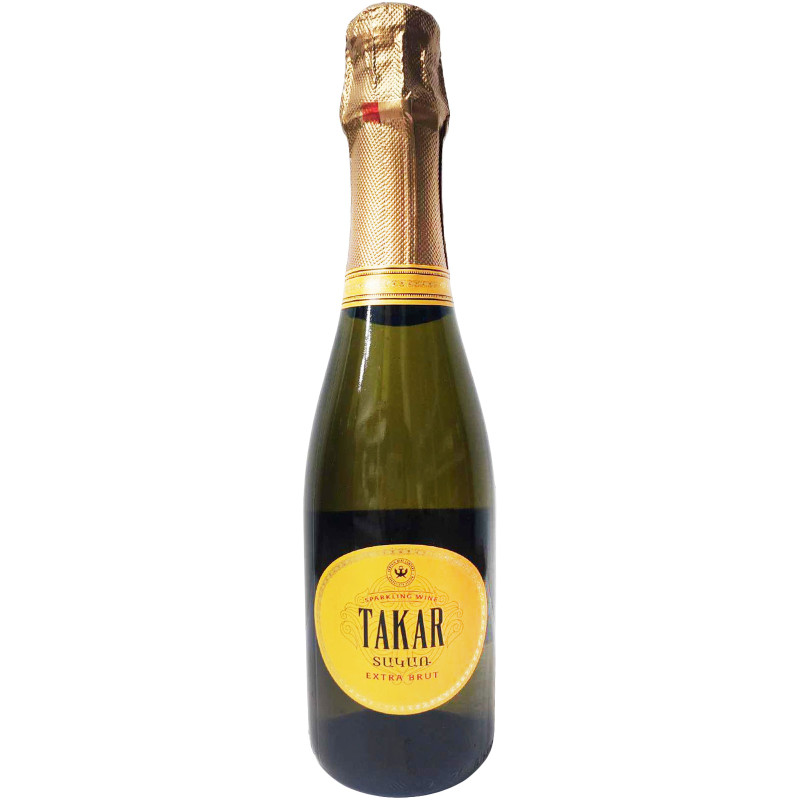 Изображение товара Игристое вино Takar белое экстра брют 12%, 375 мл — классика Armenia Wine