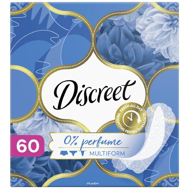 Изображение товара Прокладки ежедневные Discreet Air multiform 60 шт для женщин комфорт и защита
