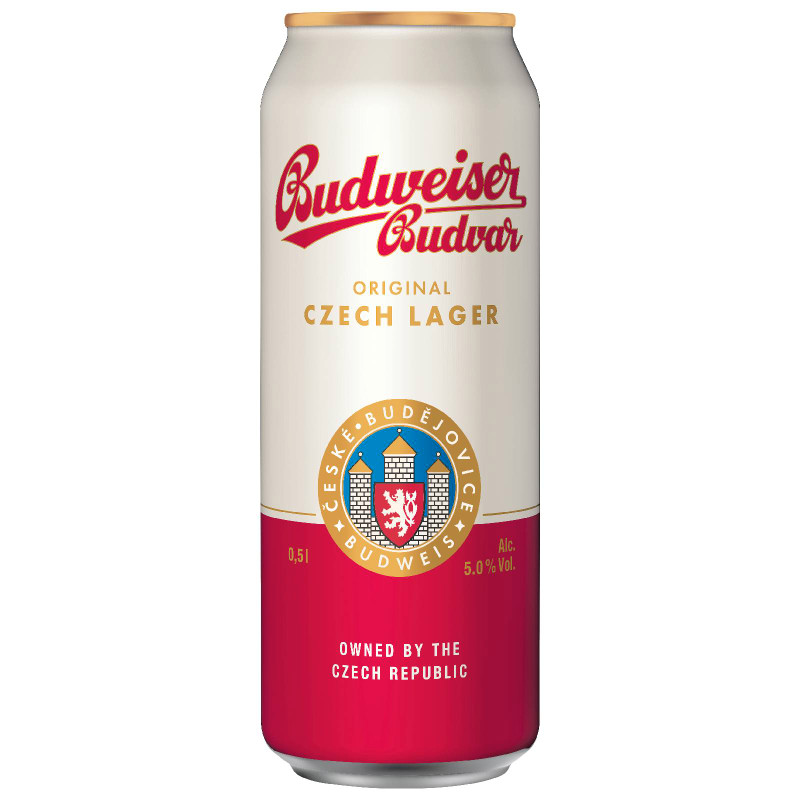 Изображение товара Пиво Budweiser Budvar светлое 5%, 500мл