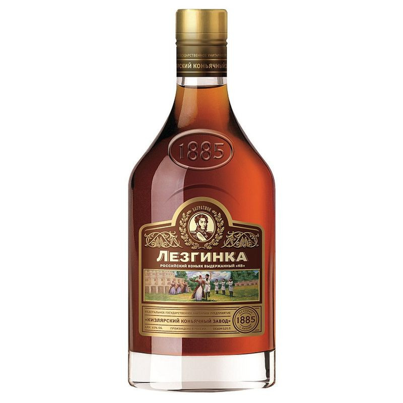 Изображение товара Коньяк Лезгинка КВ выдержанный, 250мл, Россия, 40%