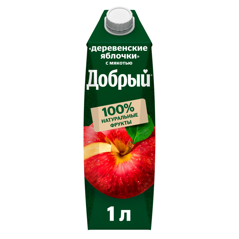 Изображение товара Нектар Добрый яблочный, 1л