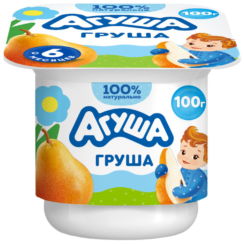 Изображение товара Творог детский фруктовый Агуша Груша 3.9% с 6 месяцев, 100г