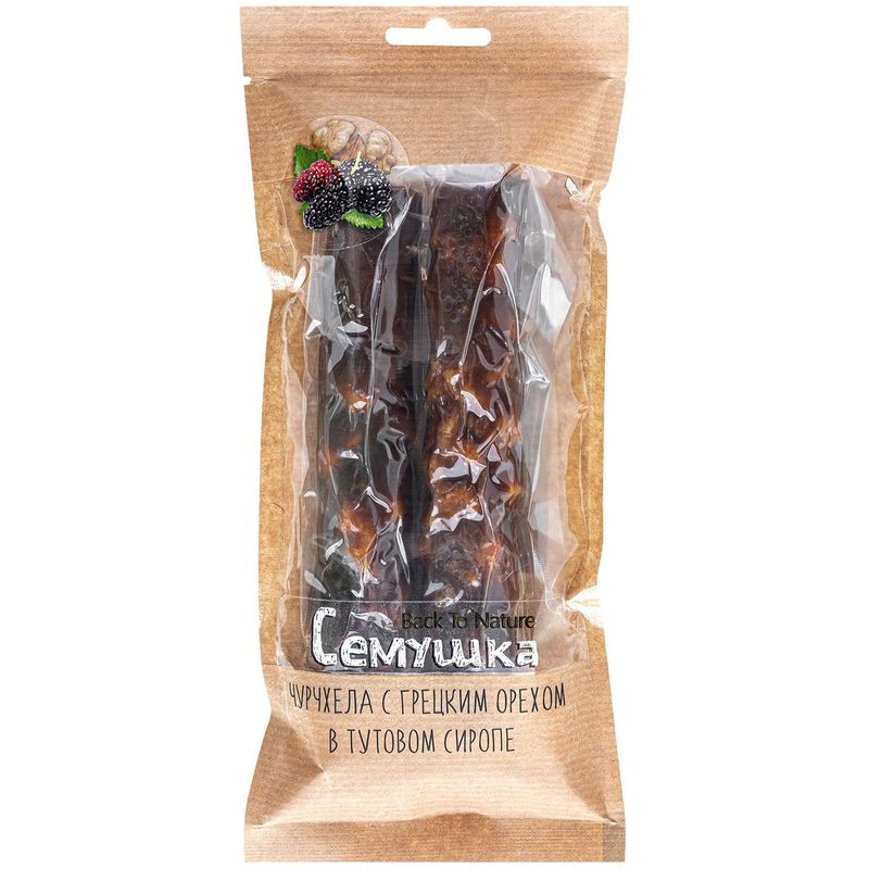 Изображение товара Чурчхела Семушка с грецким орехом в тутовом сиропе 170г