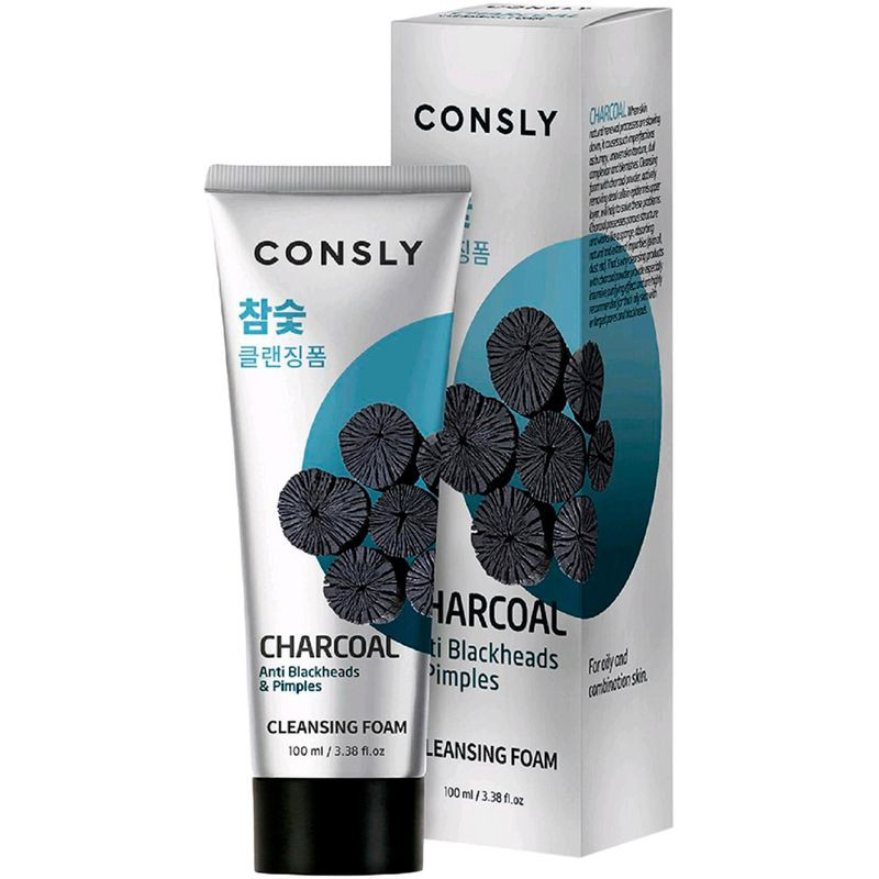 Изображение товара Пенка Consly кремовая с древесным углем для умывания 100мл