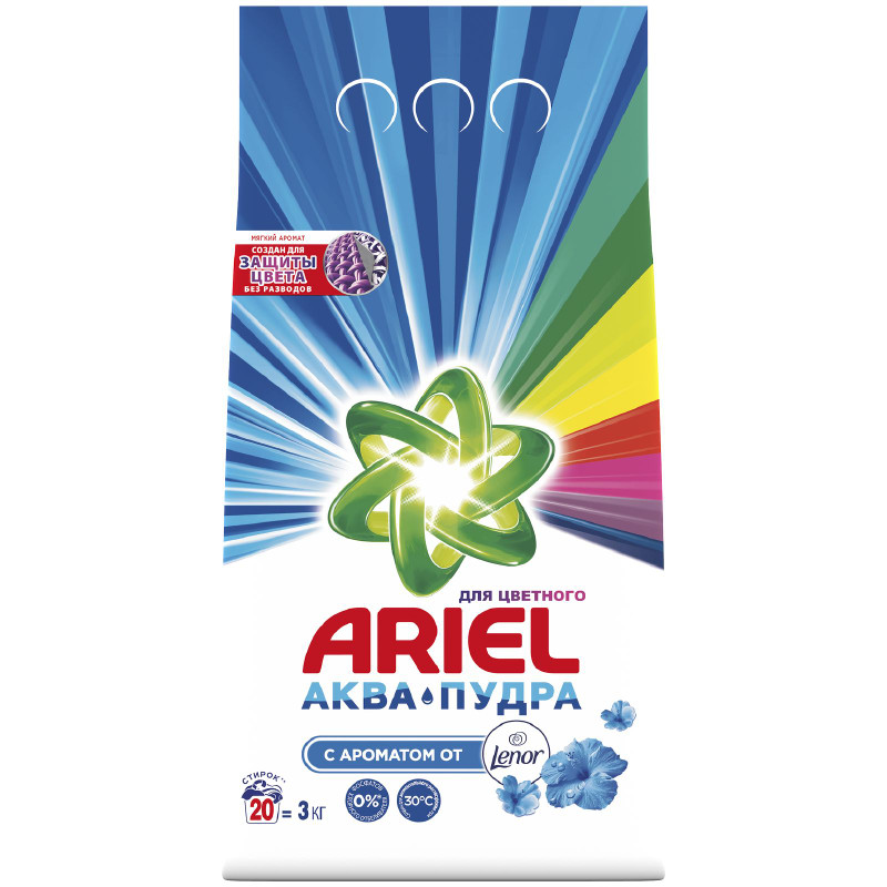 Изображение товара Порошок стиральный Ariel Touch of Lenor fresh automat, 3кг