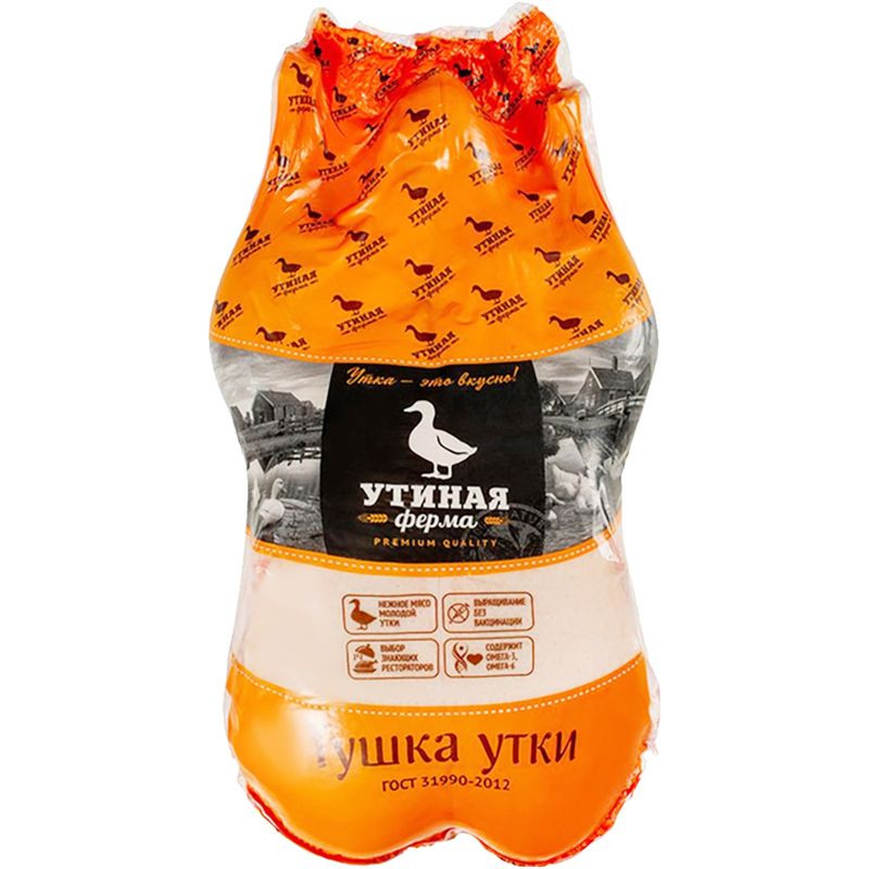 Тушка утки Утиная Ферма потрошеная замороженная - купить с доставкой на дом в Перекрёстке