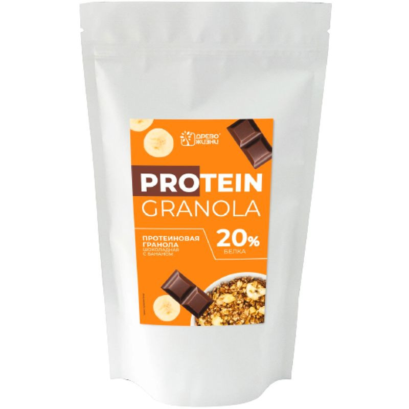 Изображение товара Гранола Древо Жизни с какао и бананом 250г натуральный продукт