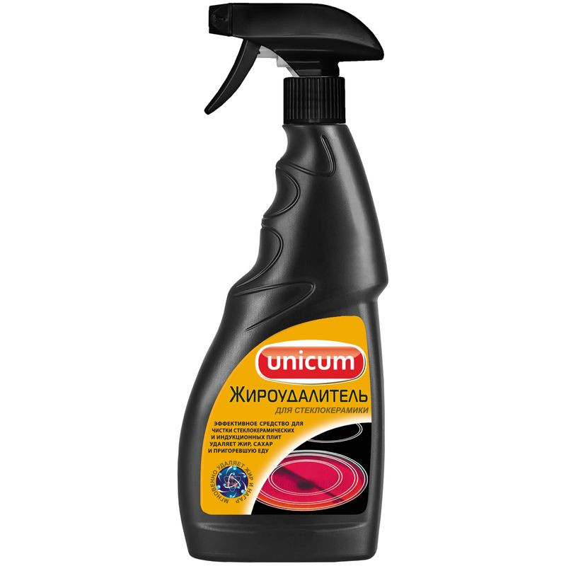 Изображение товара Средство для чистки стеклокерамики Unicum Gold 500мл спрей для плит и духовок