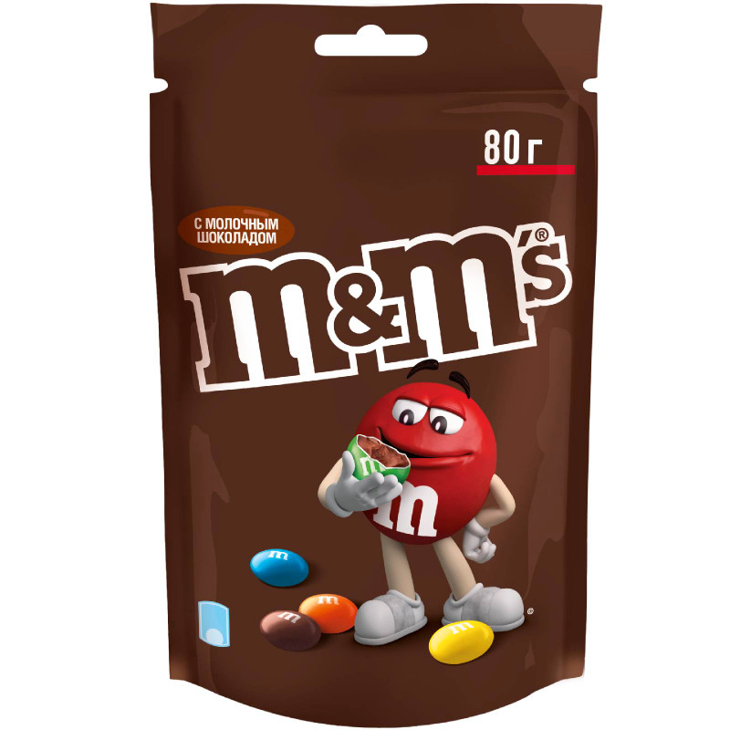 Изображение товара Конфеты M&M's драже c молочным шоколадом, 80г