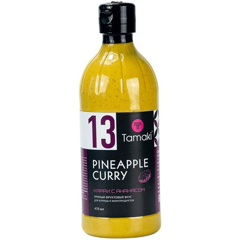 Изображение товара Соус Tamaki Карри с ананасом 470мл - ароматный готовый соус для блюд