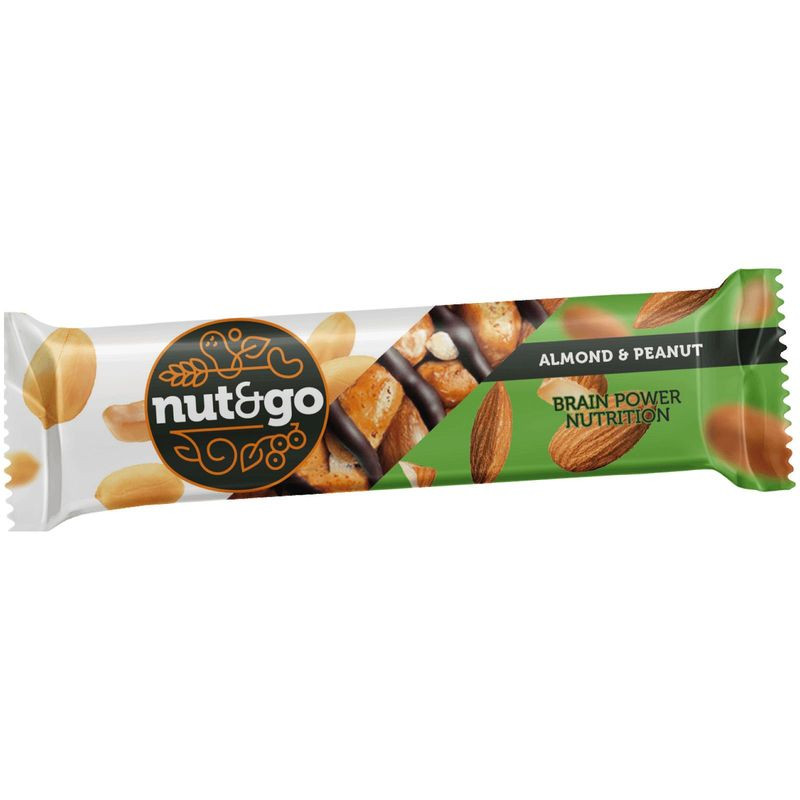 Изображение товара Батончик Nut&Go миндально-арахисовый с арахисовой пастой, 36г