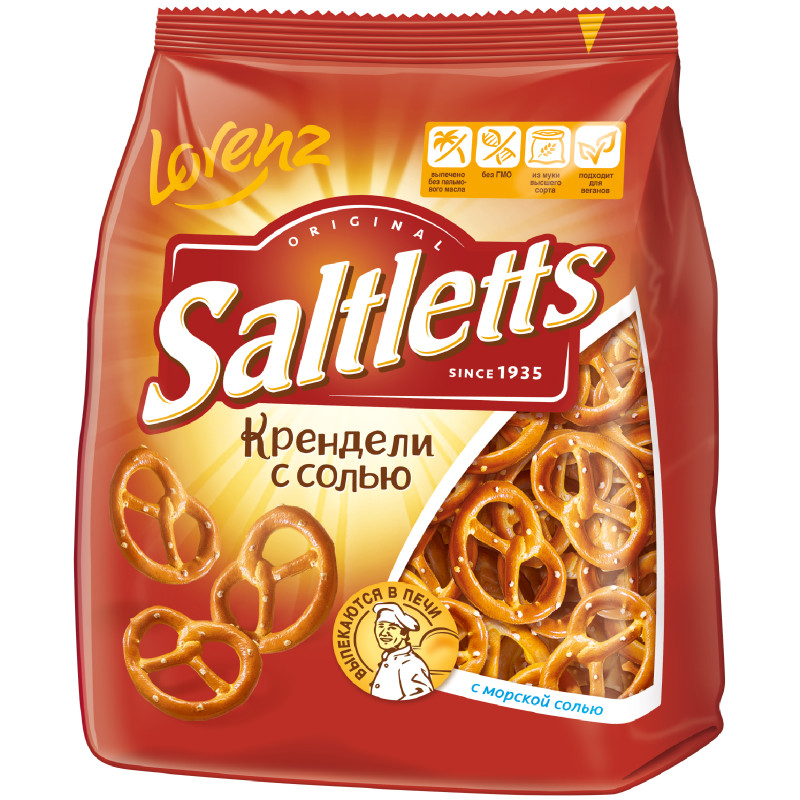 Изображение товара Крендели Lorenz Saltletts Классические соленые, 150г