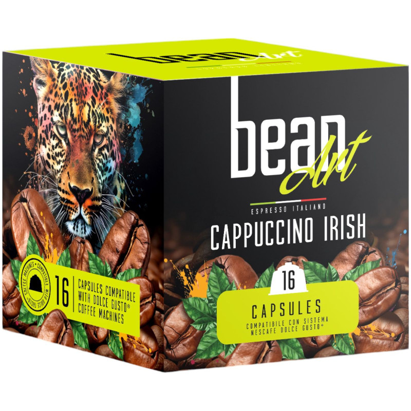 Изображение товара Кофе Bean Art Cappuccino Irish с какао в капсулах, 176г