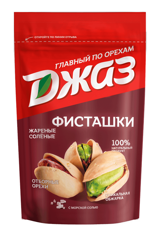 Изображение товара Фисташки Джаз солёные жареные 130 г - полезный перекус