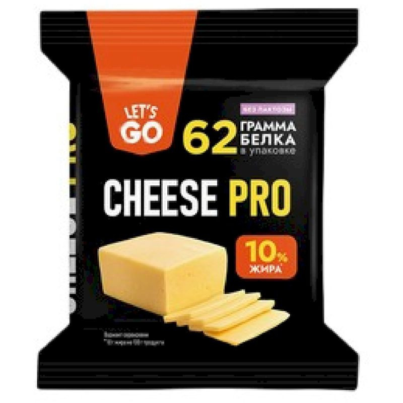 Изображение товара Протеиновый безлактозный сыр Let's Go Cheese Pro 180г натуральный