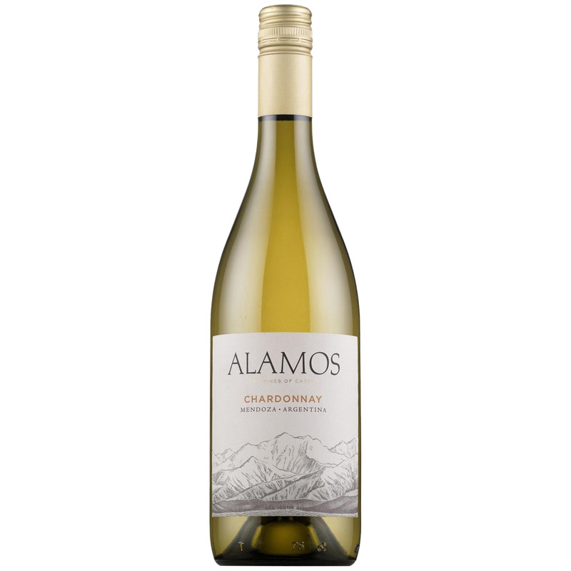 Изображение товара Вино Alamos Chardonnay белое сухое 12.5%, 750мл Аргентина Мендоса