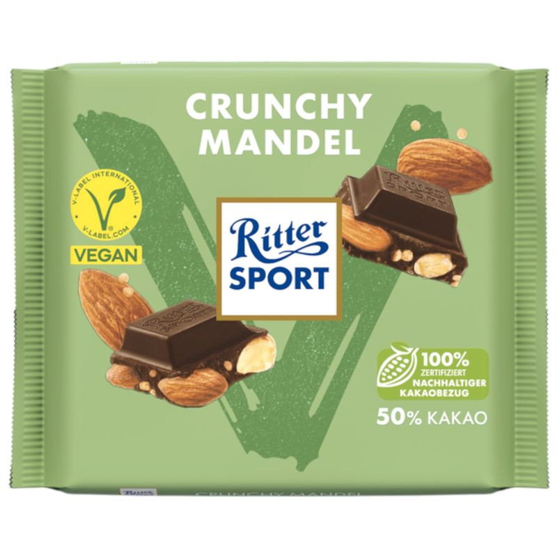 Изображение товара Шоколад Ritter Sport Миндаль киноа тёмный 100г - натуральный шоколад австрийского производства
