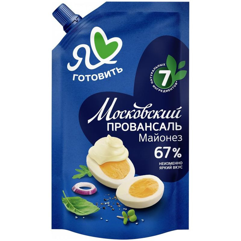 Изображение товара Майонез Я люблю готовить Московский Провансаль классический 700мл