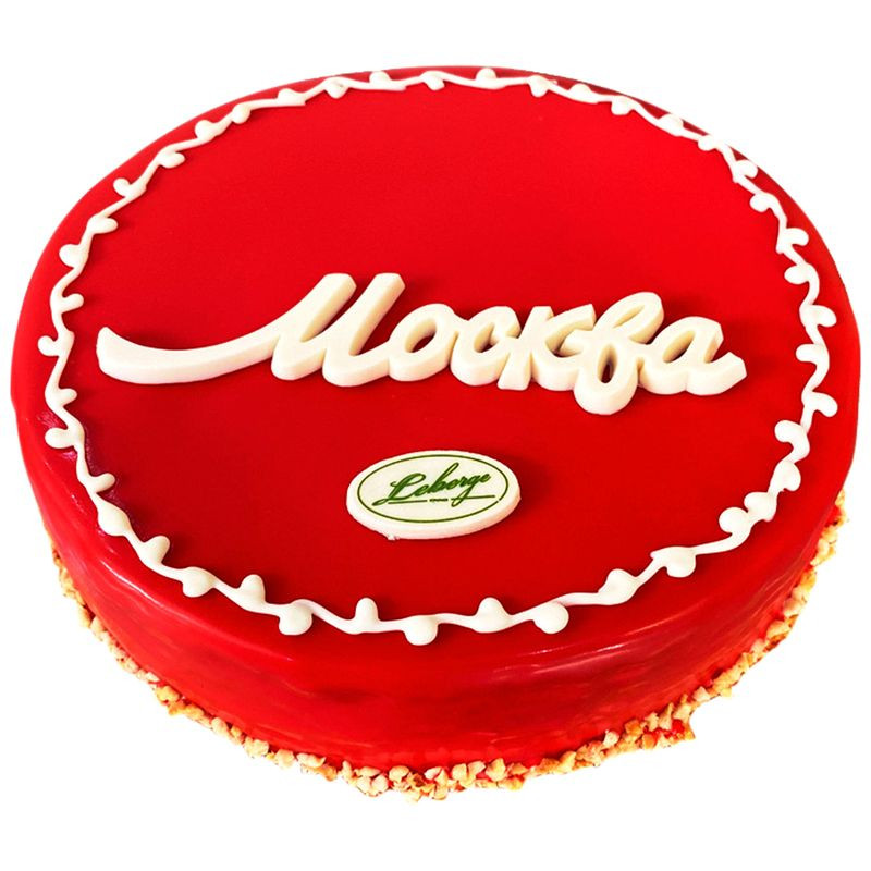 Изображение товара Торт Leberge Москва Премиум замороженный 930 г Ванильный с орехами безе