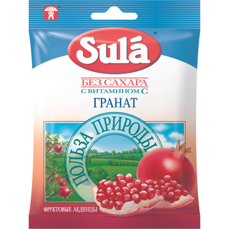 Изображение товара Карамель Sula Гранат без сахара, 60г