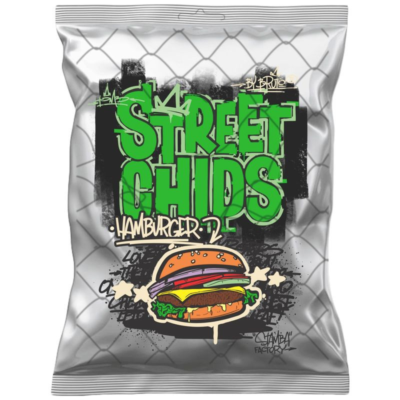 Изображение товара Чипсы Bruto Гамбургер из натурального картофеля 70г - вкусная закуска, насыщенный аромат