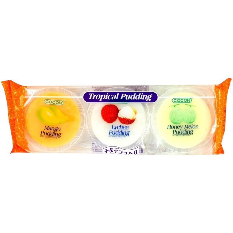 Изображение товара Пудинг Cocon Ассорти фруктовый 3х80г натуральный десерт фруктовый