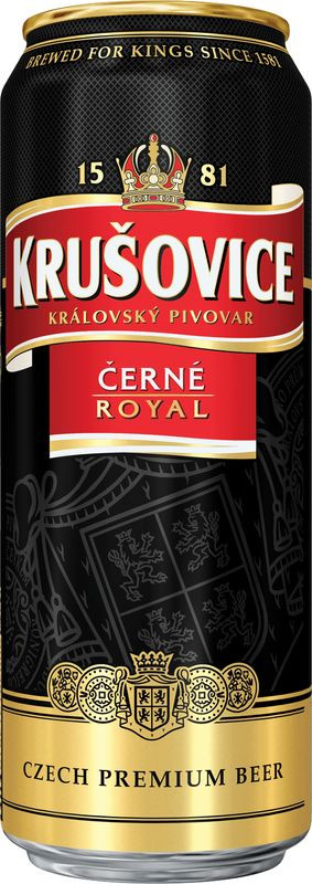 Изображение товара Пиво Krusovice Черне тёмное 4.1% 430 мл свежий напиток