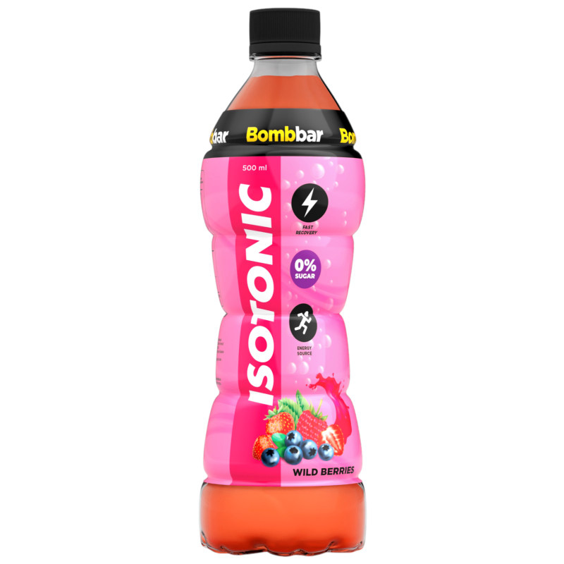Изображение товара Напиток Bombbar Isotonic Лесные ягоды безалкогольный негазированный, 500мл