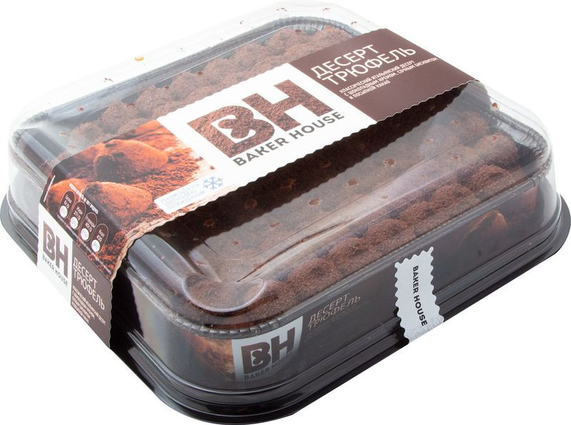 Изображение товара Торт бисквитный Baker House Трюфель с кремовой начинкой 500г