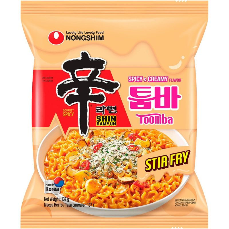 Изображение товара Лапша Nongshim Шин Рамен Toomba с сырно-сливочным вкусом 137г