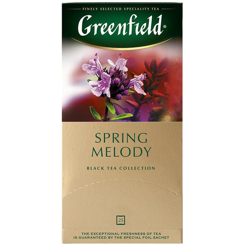 Изображение товара Чай Greenfield Spring Melody черный в пакетиках 25х1.5 г