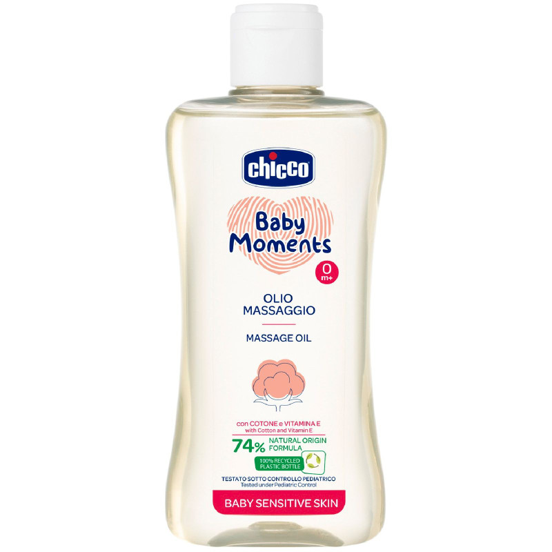 Изображение товара Масло Chicco Baby Moments массажное, 200мл
