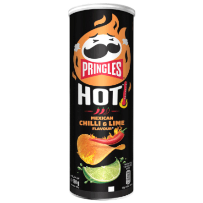 Изображение товара Чипсы Pringles картофельные со вкусом острого перца чили и лайма, 160г
