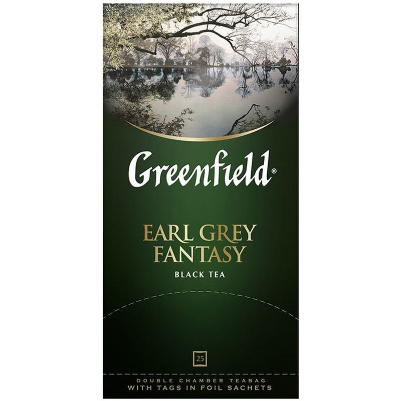 Изображение товара Greenfield Earl Grey Fantasy черный чай в пакетиках 25х2 г