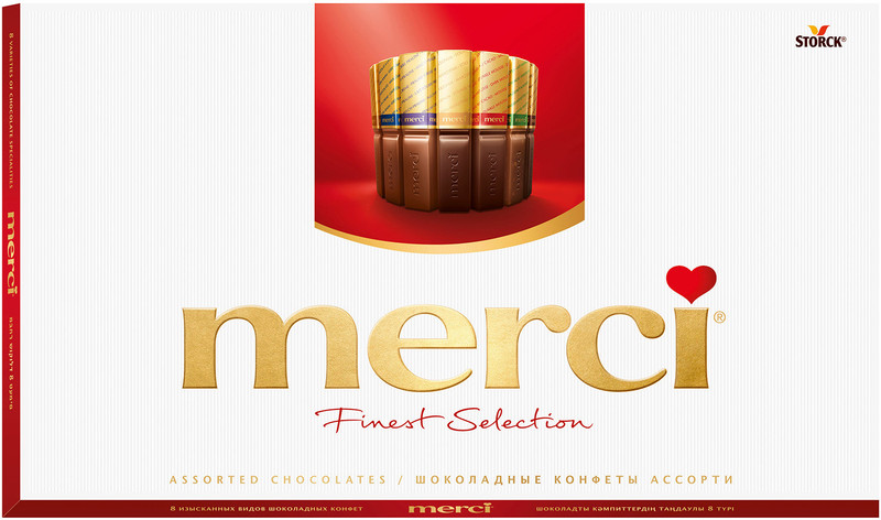 Изображение товара Набор конфет Merci ассорти 8 видов, 400г