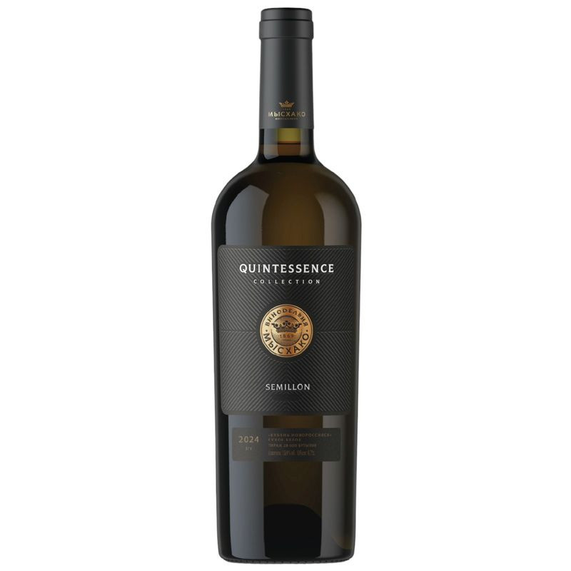 Изображение товара Вино Мысхако Quintessence Семильон белое сухое 13% 750мл Россия