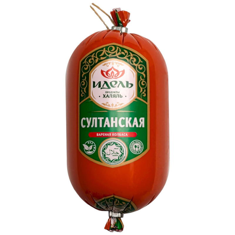 Изображение товара Колбаса Идель Султанская из мяса птицы вареная, 400г
