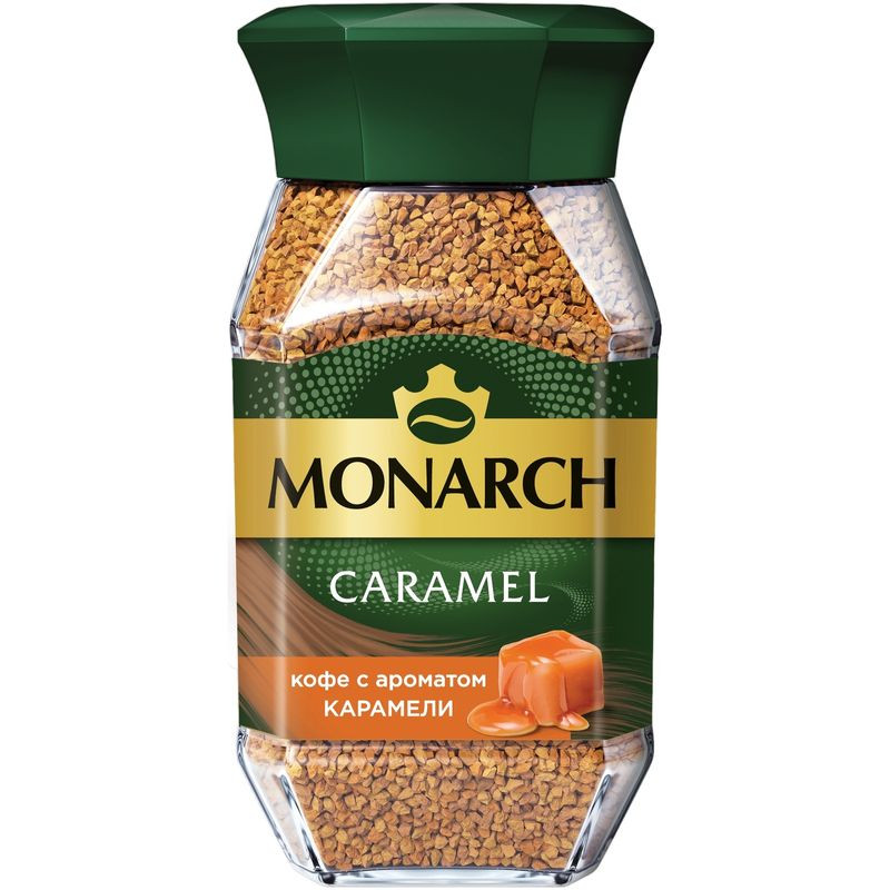 Изображение товара Кофе Monarch Caramel растворимый с ароматом карамели 95 г