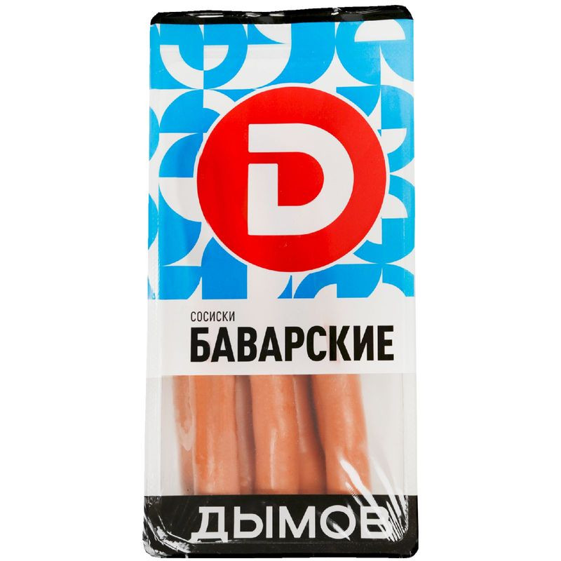 Изображение товара Сосиски Дымов Баварские 460 г вкусное мясное изделие высокого качества