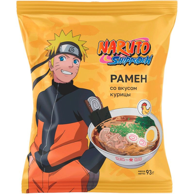 Изображение товара Naruto рамен курица 93г быстрая лапша ароматный бульон