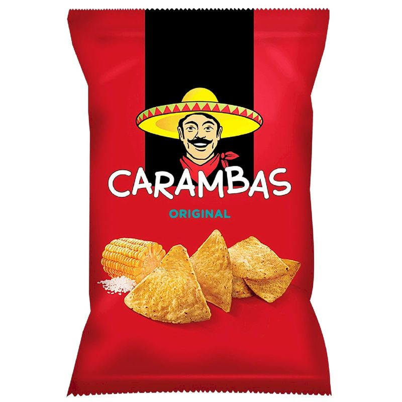 Изображение товара Кукурузные чипсы Carambas Оригинальные 150г вкусная закуска