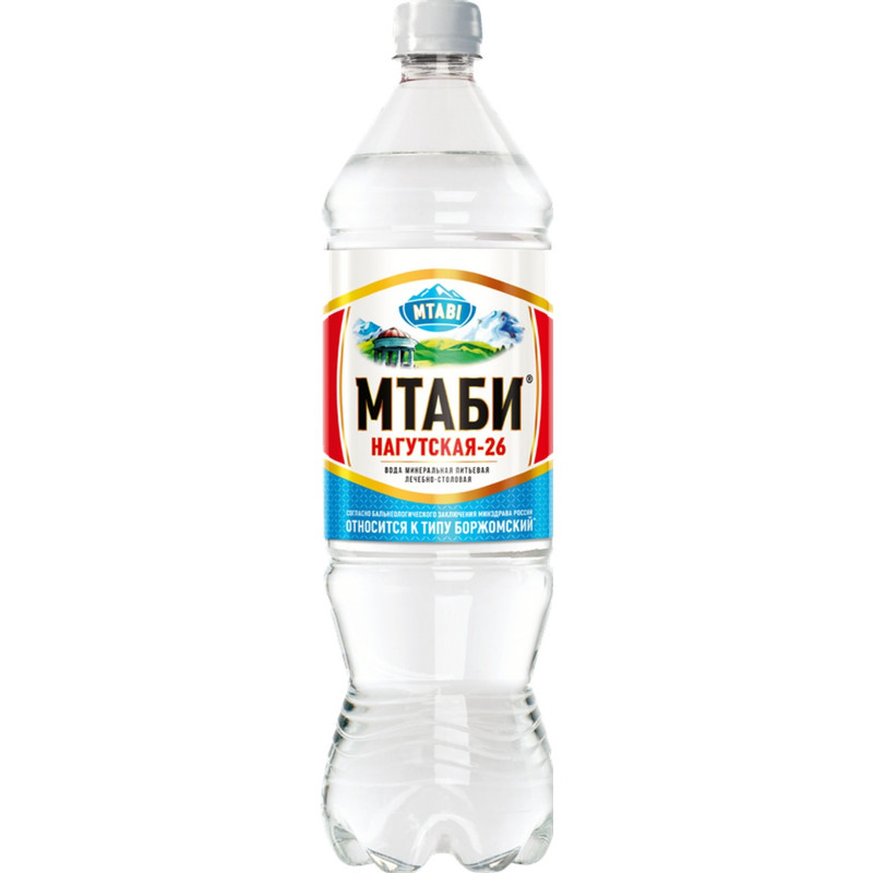 Изображение товара Вода Мтаби Нагутская-26 минеральная лечебно-столовая, 1.25л