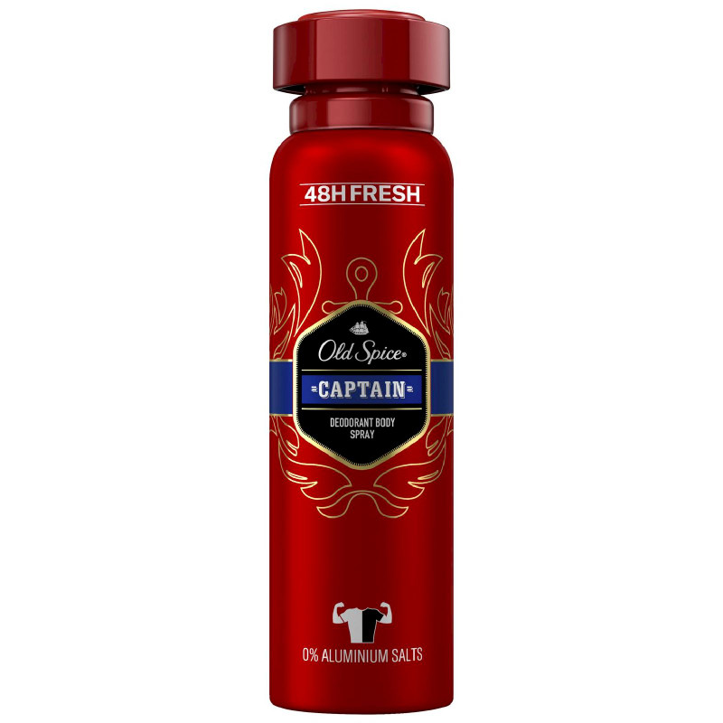 Изображение товара Дезодорант Old Spice Captain спрей 150 мл для мужчин с свежим ароматом