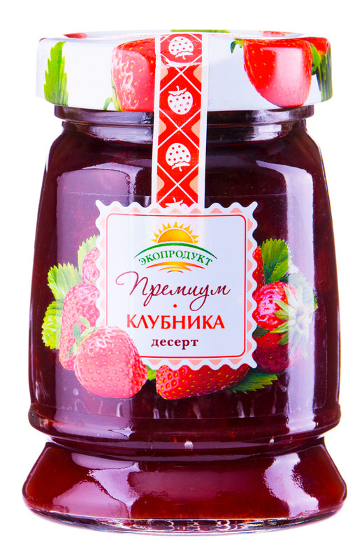 Изображение товара Десерт Экопродукт Премиум клубника, 330г