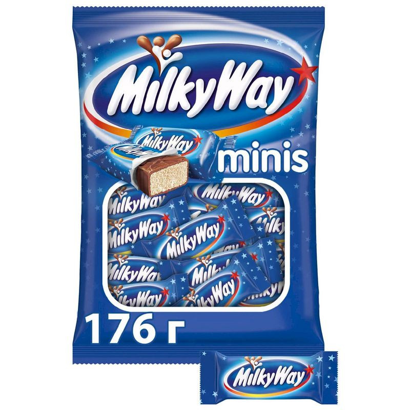 Изображение товара Батончики Milky Way Minis шоколадные с суфле 176г Россия