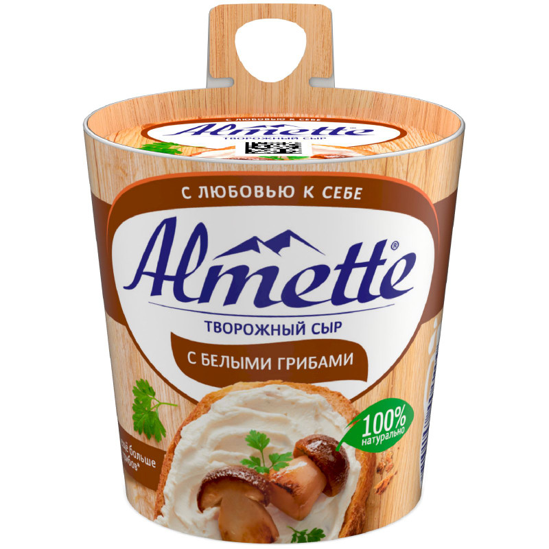 Изображение товара Сыр творожный Almette С белыми грибами 60%, 150г