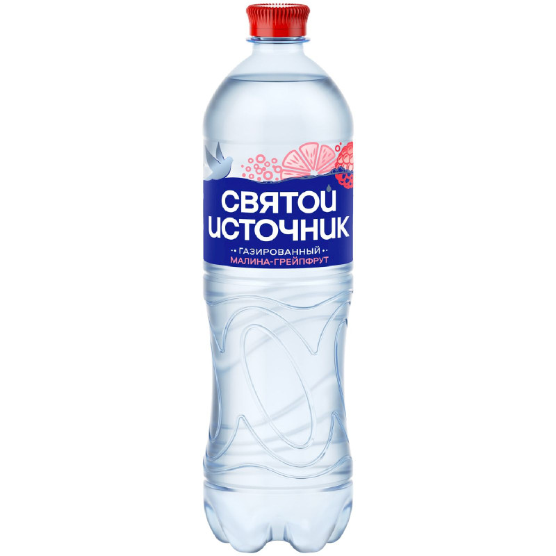 Изображение товара Вода Святой Источник малина-грейпфрут ароматизированная, 1л
